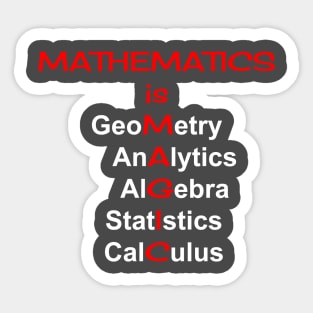 Mathematics is Funny Sticker